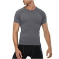 thumbnail image 2 of Men's Workout Shirts, Athletic Dry Fit T-Shirt, Raglan Sleeve Compression Top for Training, 2 of 8