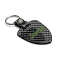 thumbnail image 2 of iPick Image for Jeep in Green Real Black Carbon Fiber Large Shield-Style Key Chain, Official Licensed, 2 of 5