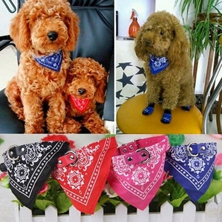 - Girl12Queen Fashion Small Adjustable Pet Dog Cat Bandana Scarf Collar Neckerchief Pet Ties