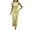 Green, variant on LYEAA Semi Formal Dresses for Women Evening Party Crew Neck Sleeveless Ruched Slit Elegant Ball Gown Long Dresses Solid Casual Dressy Backless Fitted Zipper Dresses Comfort Holiday Dresses Black S