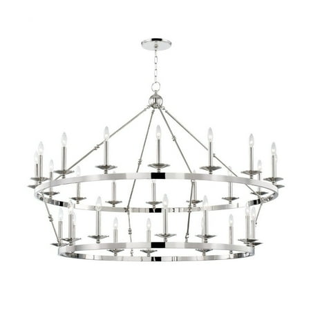 

Twenty Eight Light Chandelier in Transitional Style 58 inches Wide By 40.75 inches High-Polished Nickel Finish Bailey Street Home 116-Bel-4313440