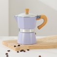 thumbnail image 1 of Cafetière Rétro à Casserole Italienne avec Poignée à Grain de Bois, Multicolore, en Option, Appareil Ménager, 1 of 4
