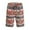 Red, variant on IROINNID Men's Stylish Printed Linen Cotton Comfy Pull On Shorts