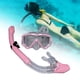 thumbnail image 4 of Conjunto de snorkel equipo de snorkel máscara de buceo gafas de buceo hombres mujeres gafas de buceo antifugas máscara de natación para buceo submarin Rosa, 4 of 8