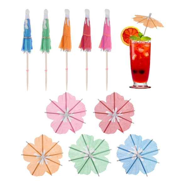 25 Pcs Drink Umbrellas Cocktail,3.9 Inch Cocktail Toothpicks