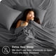 thumbnail image 2 of Bare Home Sábanas Planas Ultra Suaves - Colección Premium 1800 - Doble Cepillado - King, Gris, 2 of 6
