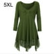 thumbnail image 1 of Vestido corto de empalme de encaje de talla grande para mujer Blusa de manga larga sexy Top informal de trabajo Scienceny AP1427-25B, 1 of 7