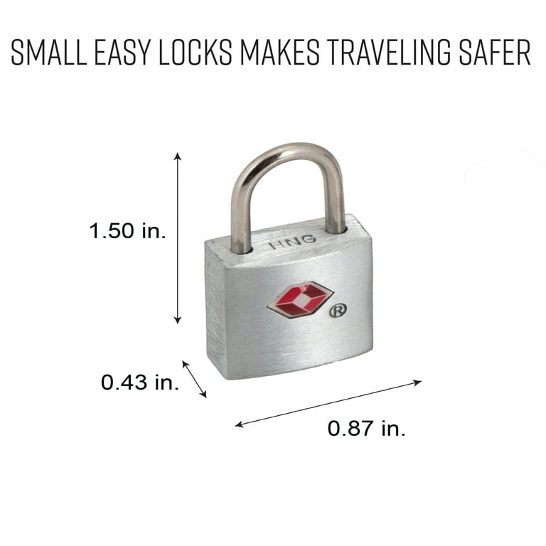 G-Force TSA-Approved 2-Pack Cast Zinc Alloy Pad Lock - Walmart.com