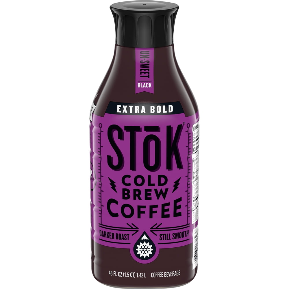SToK Extra Bold Unsweetened ColdBrew Coffee, 48 Oz.