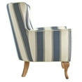 DHP Reva Accent Chair, Living Room Armchairs, Blue Stripe