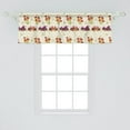 thumbnail image 2 of Ambesonne Dragonfly Window Valance, Colorful Pansy Flowers, 54" X 18", Eggshell Multicolor, 2 of 3