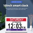 thumbnail image 3 of Reloj Despertador Digital, Reloj Digital Fácil De Leer 12 Recordatorios De Alarma De 10 Pulgadas Para Citas, 3 of 7