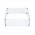 thumbnail image 4 of Elementi Plus Glass Wind Screen Outdoor Firepit Table Wind Guard Square Clear Fire Pit Glass Guard Fireplace Screen Tempered Glass Wind Shield Firepit Accessories - 23.6 x 23.6 Inches, 4 of 10