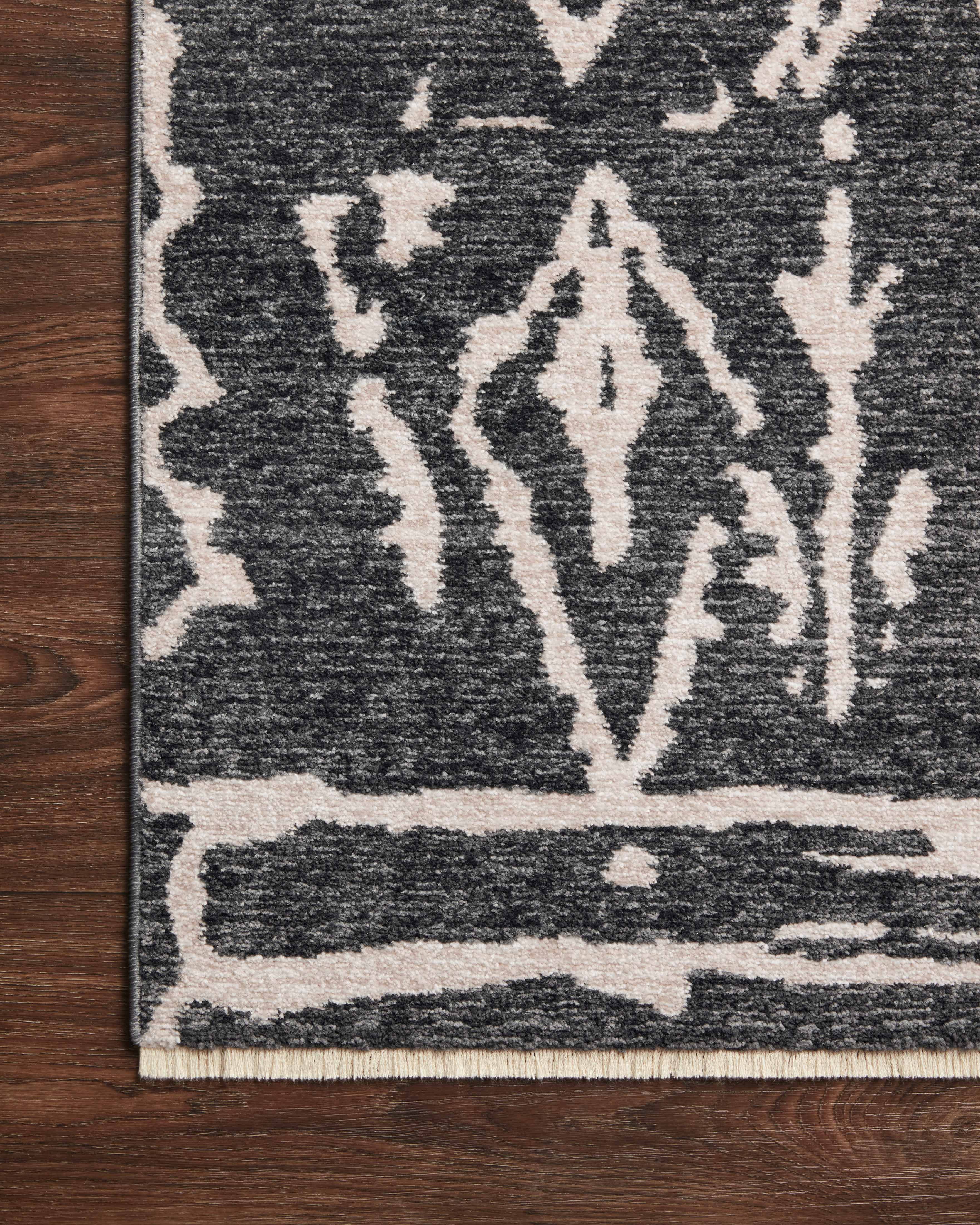 Loloi Vance Charcoal / Dove 2'-7" x 12'-0" Runner Rug