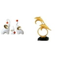 thumbnail image 1 of Esculturas de elefantes Estatuas de elefantes Figuras de elefantes Figura de delfín Material de resina cerámica Adecuado para regalar Decoración del h, 1 of 8