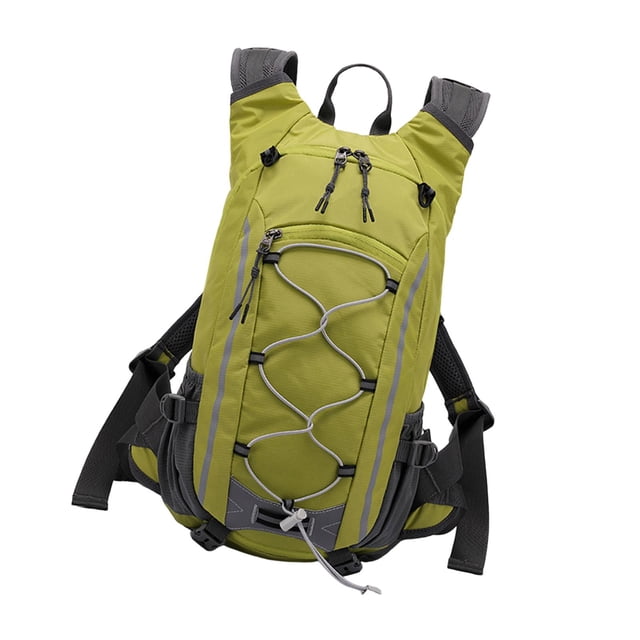 Mochila deportiva de senderismo de 20L, mochila multiusos, resistente al agua, ergonómica con Verde amarillento