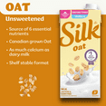 thumbnail image 2 of Silk Oat Milk Alternative, Vanilla Unsweetened, Dairy Free, Shelf Stable, 2 of 5