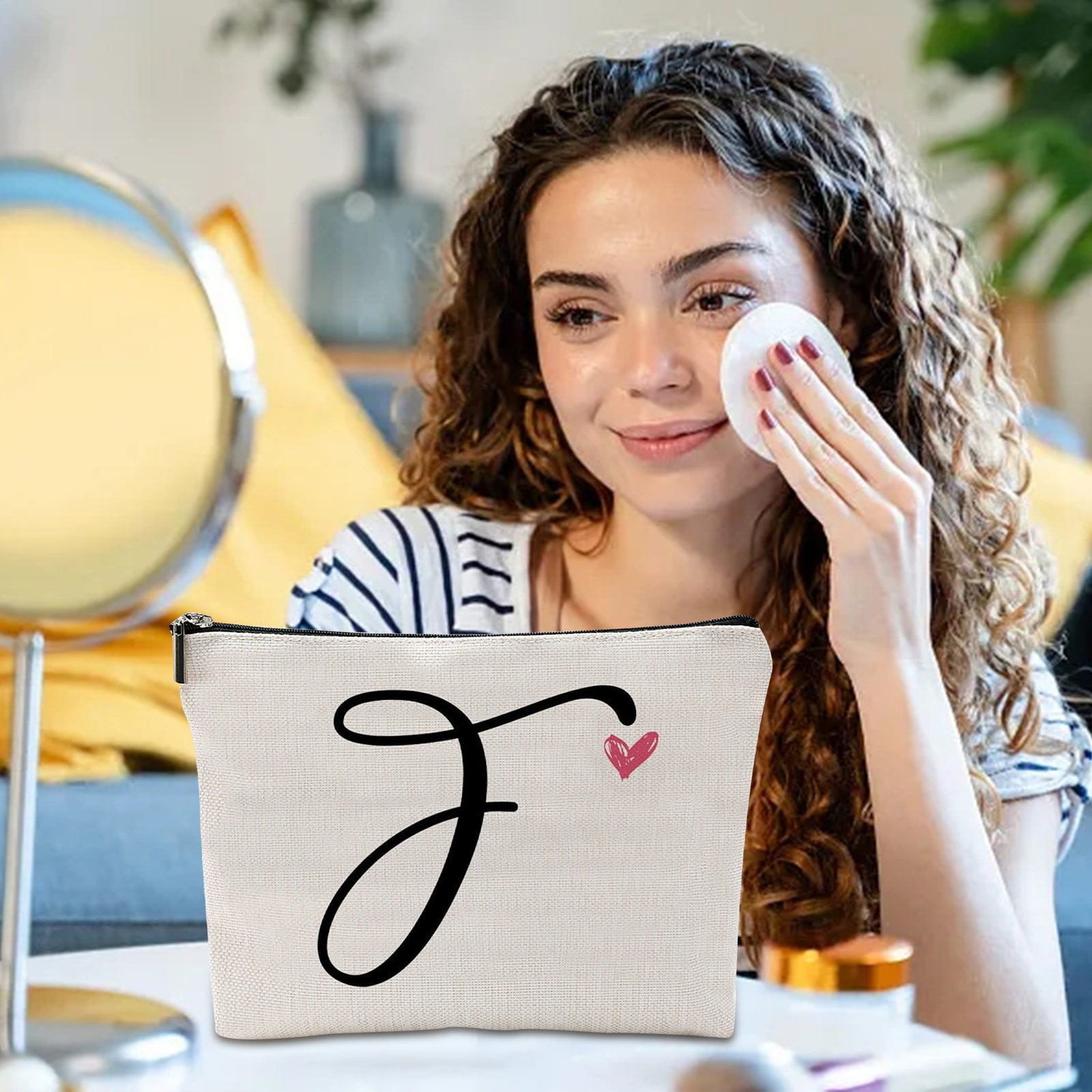 Gifts for Girlfriend,Travel Makeup Bag,You Send Love Makeup Case