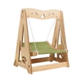 thumbnail image 1 of Wooden Swing Hammock for Cats, Sturdy Rope, Breathable Fabric,  Structure, Multi Purpose, Wood Material, Suitable for All Seasons, 1 of 8