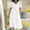White, variant on Women Summer Cotton Linen Dress Casual V-Neck Solid Short Sleeve Button Dress with Pocket Dresses for Women