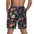 thumbnail image 2 of Lsque Mens Swim Trunks Flower Pattern - Bathing Suit Compression Liner - Beach Swim Shorts Swimwear - (S-3XL) - Stretch Quick Dry -Large, 2 of 9