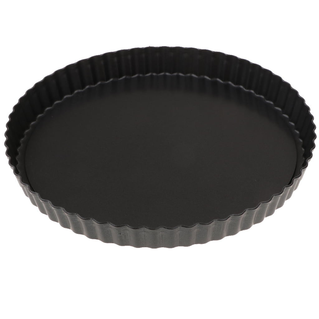 NonStick Removable Loose Bottom Quiche Tart Pie Pan, Round/Heart
