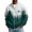 Dark Green, variant on Men's Waffle Knit Zip Jacket Winter Forest Deer Print Ribbed Collar Casual Cardigan Long Sleeve Side Pockets Relaxed Seasonal Outerwear for Festive Weekends