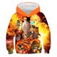 thumbnail image 1 of Sudadera con capucha con estampado 3D de Anime Akatsuki para niños, ropa de calle informal de manga larga con capucha y estampado de Kakashi, 1 of 2