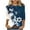 Multicolor Tops for Summer_i, variant on jtjvou Women's Round Neck Tees Floral Pullover Trendy Fashion Lady Going out Tops for Teen Plus Size Summer 3/4 Sleeve Tuinc Multicolor,L