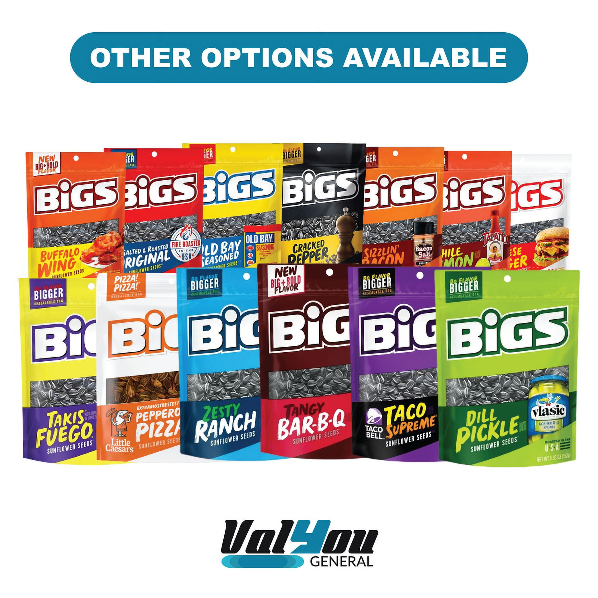 2x Bigs Cracked Pepper Flavor Sunflower Seed Bags 5.35oz New