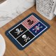 thumbnail image 5 of Alfombra de baño antideslizante súper suave con diseño de calavera y huesos cruzados de piratas para baño, cocina, dormitorio, hogar, alfombra de piso de 15,75 x 23,62 pulgadas, 5 of 6