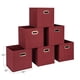 thumbnail image 2 of Juego de 6 compartimentos Storage Cube Essentials Household Essentials, color burdeos, 2 of 6
