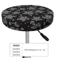 thumbnail image 3 of Salouo Turtle Pattern Bar Stool Cushion Cover, Round Crease-Resistant Stretchy Dustproof Stool Seat Slipcover for Bar Round Chair-13 inch, 3 of 6