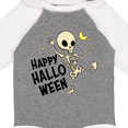 thumbnail image 4 of Inktastic Happy Halloween with Dancing Skeleton Boys or Girls Long Sleeve Baby Bodysuit, 4 of 5