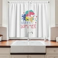 thumbnail image 2 of Ambesonne Hello Summer Kitchen Curtains, Ice Cream Doodle, 55"x39", Multicolor, 2 of 3