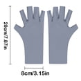 thumbnail image 3 of COMVALUE Sun Protection UV Gloves for Women Fingerless Hand UV Protection Glove for Gel Manicures Summer Driving Biking Blue One Size, 3 of 4
