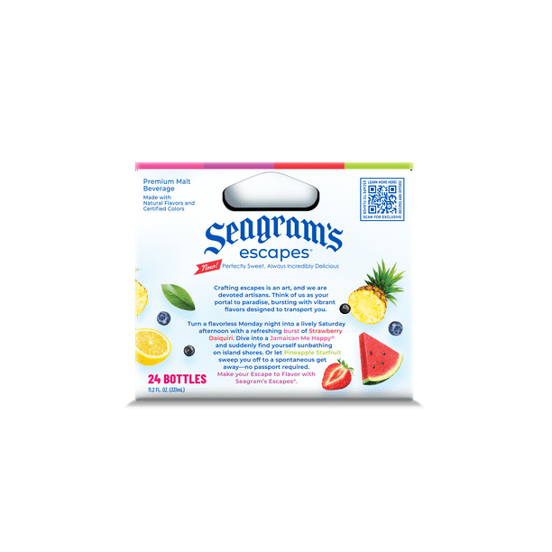 Seagram's Escapes Variety Pack, Flavored Malt Beverage, 24 Pack, 11.2 fl. oz. Bottles
