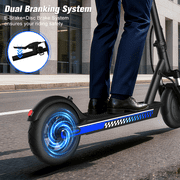 350W Electric Scooter Adults,19MPH Top Speed,21 Miles Max Range,8.5Pneumatic Tires Foldable Commuting E Scooter for Adults with APP