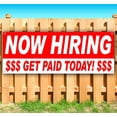 thumbnail image 2 of Now Hiring Paid Today 13 oz Vinyl Banner With Metal Grommets, 2 of 5