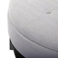 thumbnail image 3 of Madison Park Miller Round Storage Ottoman with Blue Finish MP101-1045, 3 of 4