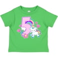 thumbnail image 3 of Inktastic I Am Five Years Old with Unicorn and Hearts Girls Toddler T-Shirt, 3 of 5