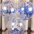 thumbnail image 2 of Globo de lentejuelas transparente de 12 pulgadas, globo de 12 pulgadas de grosor, 2,8 g, decoración para fiestas de bodas, gas de lentejuelas de oro rosa, 2 of 6