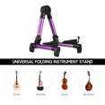 thumbnail image 4 of Zootealy Adjustable Aluminum Alloy Guitar Stand for Folk Classical Instruments - Purple A-Frame Holder - Foldable Design - Logo Available for Customization, 4 of 7