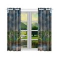 thumbnail image 2 of BSDHOME Book Scenery Window Curtain Kitchen Curtain 26x39 inches (Two Piece), 2 of 3