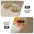 thumbnail image 2 of Soimiss 2Pcs Rose Hair Clips Assorted Colors Decorative Hair Accessories for Bride, 2 of 8