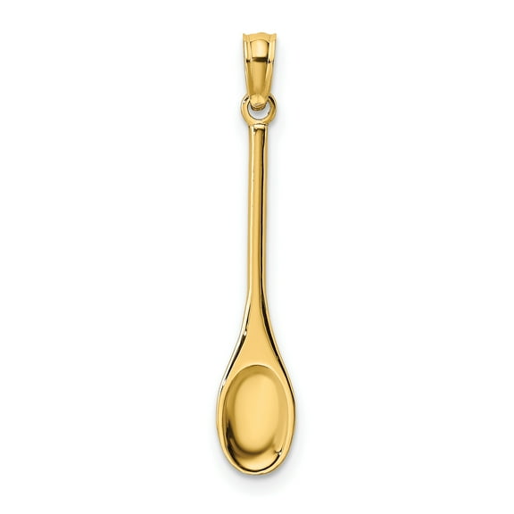 FJC Finejewelers 14k Yellow Gold 3d Wooden Spoon Charm