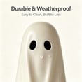 thumbnail image 5 of Paper Mache Ghost Decoration, White, ute Freestanding Ghost Figurine Ornament, Celebrate Halloween Tabletop Decor for Mantel Shelf Desk Entryway, Fall Home Party Display, 5 of 6