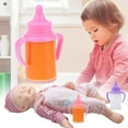 thumbnail image 2 of Cries Babies 2pcs Baby Dolls Feeding Bottle Set Doll Accessory Disappearing Milk Juice Pretend Play Toy For Kids 45ml, 2 of 7