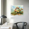 thumbnail image 4 of ONETECH Plant mushroom canvas wall art Interesting mushroom picture Vintage mushroom poster Abstract painting artwork Modern living room Bedroom Bathroom Kitchen decor, 4 of 6