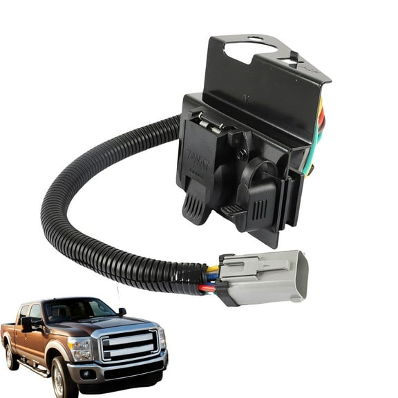 labwork 4&7 Pin Trailer Tow Wiring Harness Plug 2C3Z-13A576-DA Replacement for F250 F350 Super Duty 2002-2004